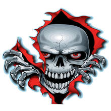 Classic Personality Car Sticker RED EYED SKULL Decal Auto Motorcycle Parts Waterproof Decoration PVC,15cm*13cm 2024 - buy cheap