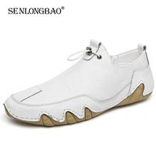 New Brand Men's Shoes Leather Casual Shoes High Quality Loafers Flats Soft Light Shoes Men's Driving Footwear Fashion Sneakers 2024 - buy cheap