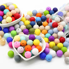 Cute-Idea 12mm 300pcs silicone Beads round teether baby  teething accessories BPA Free handmade DIY jewelry necklace bracelets 2024 - buy cheap