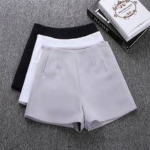 GAOKE 2022 New Women Summer High waist A-Line Shorts Casual Suit Shorts Women Solid Color Short Pants Ladies Shorts 717408 2024 - buy cheap