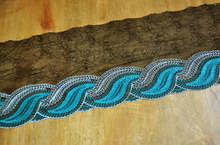 Cinta de tela de encaje Soluble en agua de 18CM de ancho, 1 metro por lote, costura bordada con adornos de encaje, accesorios de Material 2024 - compra barato