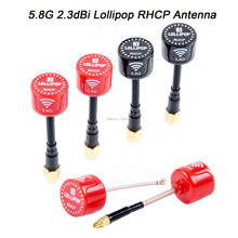 Lollipop 5.8g 2.3dbi rhcp super mini antena fpv vermelho sma rp sma ufl straightmmcx antena para rc zangão fpv quadcopter 2024 - compre barato