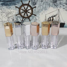 5ML Empty Cosmetic Lipstick Tube, Gold/Siler/Rose Gold Makeup Tool Lip Gloss Bottle, Transparent Lip Balm Storage Container 2024 - buy cheap