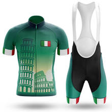 JerseyTeam-Ropa de triatlón para Ciclismo, Maillot de manga corta para hombre, Ropa para bicicleta de montaña, Italia 2024 - compra barato