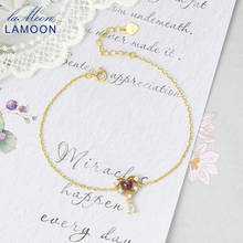 Lamoon-pulseira de prata 925 para mulheres, produto moderno, gravata natural, 14k, joias finas banhadas a ouro, lmhi070 2024 - compre barato