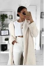 JODIMITTY Autumn Winter Fur Women 2021 Casual Loose Solid Long Teddy Coat Female Vintage Thick  Fur Jackets Plush Overcoat 2024 - buy cheap