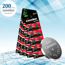 200 шт./лот Camelion LR44 A76 AG13 0% Hg SR1154 357 LR 44 1,5 V батареи для калькулятора 0% Hg 2024 - купить недорого