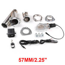 2.25 valve 57/57mm válvula de controle de exaustão com controle de carro inoxidável válvula de escape elétrica cortar outs válvula de escape elétrica kit 2024 - compre barato