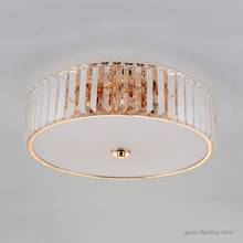 Simple Modern Bedroom Crystal Ceiling Lamps Warm Romantic Atmosphere Ceiling Lights Study Restaurant Circular Luxury Led Lamps 2024 - buy cheap