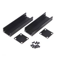 New DIY Extruded Electronic Project Aluminum Enclosure Case Black 80x25x25mm 2024 - buy cheap