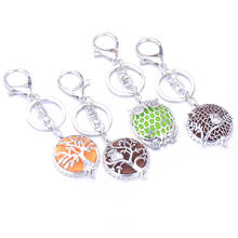 Fashion Round 30MM Perfume KeyChain Jewelry Stainless Steel Essential Oil Diffuser Perfume Aromatherapy Locket Key Chain Jewelry 2024 - buy cheap