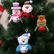 Christmas Tree Doll Bells Hanging Pendant Santa Snowman Bell  Christmas Ornament Decoration For Home Navidad New Years Gift 2024 - buy cheap