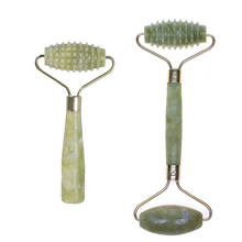 Face Lifting Tool Double Head Green Jade Roller Massager Eye Face Neck Facial Slimming Thin face Beauty Health Care Tools 2024 - buy cheap