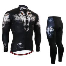 Conjuntos de ciclismo dos homens ciclismo terno de manga longa camisa calças compridas conjunto roupas mtb mountain bike maillot ciclismo 2024 - compre barato