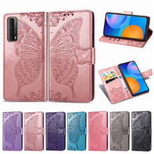 Flip Leather Case On sFor Huawei P Smart 2021 2020 P40 Lite P30 P20 Pro P Smart 2019 Wallet Butterfly Embossing Phone Cover Etui 2024 - buy cheap