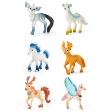 Figura de acción de plástico, juguete educativo de aprendizaje, decoración de joyería de pastel realista, mítico, Animal simulado, caballo, modelo 2024 - compra barato