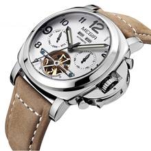 MEGIR-Reloj de pulsera automático para hombre, cronógrafo militar, mecánico, japonés, Miyota, Saat 2024 - compra barato