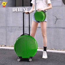 Women luggage set with small handbag kids round travel suitcase on wheels carry ons cabin rolling luggage peculiar trolley case 2024 - buy cheap