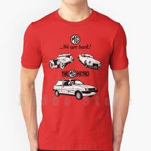 Camiseta masculina de algodão mg metro, camiseta legal com estampa diy, design mini de carro, carros austin, britânica, 1970s, 1980s 2024 - compre barato