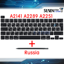 Laptop Keyboard Covers Ru for A2141 A2289 A2251 Russia Replacement  macbook proRetina 13inch 15 2019 2020 Year 2024 - buy cheap