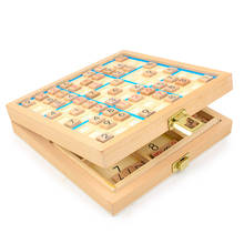 Juego de cuadrícula de madera de Sudoku para niños y adultos, puzzle de cuatro, seis y nueve Palacio, juegos de mesa con preguntas 2024 - compra barato