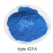 #425A Deep Blue Pearl Powder Pigment DIY Dye Colorant for Nail Decoration Soap Painting Car Arts Crafts 100g Mineral Mica Powder 2024 - buy cheap