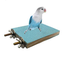 Bird Parrot Toys Wooden Springboard Platform Chewing Grind ClawsToy Squirrel Perch Stand Platform Hanging Toy Bird Supplies 2024 - buy cheap