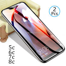 2pcs Tempered Glass on Honor 8c 7c 6c Pro 5c Protective Glass Screen Protector Phone Safety Tremp for Huawei 8 7 6 5 C C8 C7 C6 2024 - buy cheap