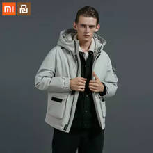 Xiaomi youpin 90 points Men's hooded short down jacket waterproof anti-drill smart home service winter down jacket 2024 - buy cheap