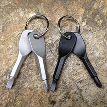 2 chaves inoxidável chave de fenda chave de fenda conjunto ao ar livre multi-função ferramenta de bolso ao ar livre 2024 - compre barato