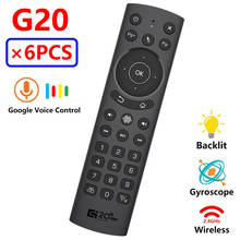 [6 peças] tv box android 20 g20s pro g20bt com suporte de voz, google voice, pesquisa e assistente de linux, windows 2024 - compre barato
