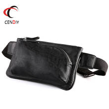 New Waist Bag Men Waist Fanny Pack For Phone Pouch Travel PU Leather Small Shoulder Bag Organizer Belt Waist Bag For Men 2021 2024 - buy cheap