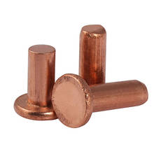 Flat Head Rivets Solid Copper Rivet Fasteners M6 2024 - buy cheap