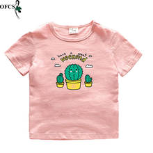 Camisetas de algodón con estampado de dibujos animados para niños y niñas, camisetas de manga corta, ropa de verano 2024 - compra barato