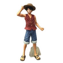 Um pedaço limitado macaco d luffy 25cm pvc figma modelo móvel figura de ação dos desenhos animados anime arquétipo brinquedos presente boneca colecionável 2024 - compre barato