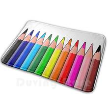 Lápices de colores, crayones Alfombra antideslizante para dormitorio, tapete con lápices de colores, crayones, colores coloridos 2024 - compra barato