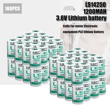 Bateria de lítio para equipamento eletrônico saft, novo, 100, ls14250, 1/2aa, 3.6v, plc 2024 - compre barato