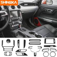 SHINEKA Interior Mouldings For Ford Mustang 2015+ 20Pcs Red Blue Silver Kit Decoration Cover 2015 Mustang Interior Accessories 2024 - buy cheap