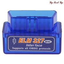 Bluetooth V1.5/V2.1 Мини Elm327 Obd2 сканер OBD Автомобильный диагностический инструмент считыватель кодов для Android Windows Symbian английский 2024 - купить недорого