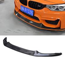 Real Carbon Fiber Front Bumper Lip Spoiler For BMW F80 F82 F83 M3 M4 2015-2020 2024 - buy cheap