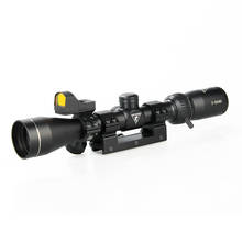 FLY SHARK Tactical hunting scopes 3x-9x40 Rifle Scope Black with Red Dot Sight For Outdoor Hunting HK1-0402 2024 - buy cheap