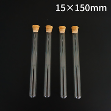 24pcs/lot 15x150mm Round Bottom Glass Test Tube With Cork Stopper For Tests 2024 - buy cheap