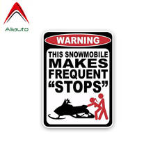 Aliauto Funny Car Sticker This Snowmobile Makes Frequent Stops Decal Accessories PVC for Nissan Suzuki Peugeot Skoda,15cm*11cm 2024 - buy cheap