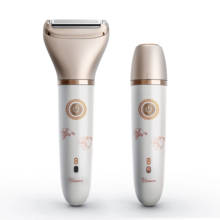Electric Ladies Shaver Portable Painless Facial Hair Remover 2 in1 Cordless Women's Epilator Hair Removal Body Hair Trimmer 2024 - buy cheap
