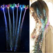 Новый 5 шт. светодиодный, мигающий, для волос, оплетка, светящийся флуоресцентный Шпилька, украшение для волос, для девочек, светодиодный, игрушки, новый год 2024 - купить недорого