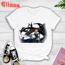 Camiseta estampa de anime lixívia japonesa feminina ichigo camiseta engraçada kawaii desenho death note gráfico camisetas grunge harajuku unissex 2024 - compre barato