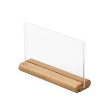 A6 Table Tent Wood Acrylic Menu Paper Sign Holder Stand Price Ticket Holder Poster Picture Photo Frame For Christmas Advertising 2024 - buy cheap