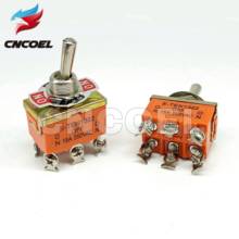 2PCS E-TEN1322 15A/250V 6 pin Waterproof Switch Cap On-Off-On Miniature Toggle Switches orange 2024 - buy cheap