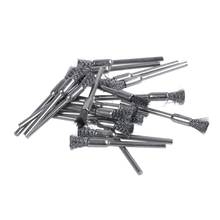 GTBL Rotary Tool Pen Shape 5mm Stainless Steel Wire Brush 20pcs 2024 - buy cheap