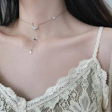 Fashion Tassel Star Moon Charm Necklaces & Pendants For Women Jewelry Chokers dz819 2024 - buy cheap